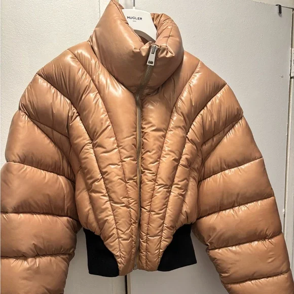 Authentic Mugler puffer never worn in size FR40.